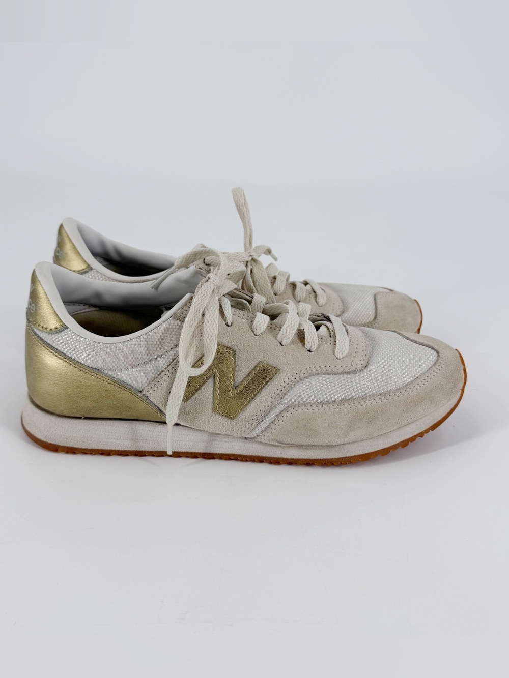New Balance for J. Crew 620 Sneakers Beige Gold 7.5 Suede